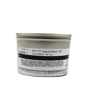 日本原装GV-777女神油墨大豆环保胶印特黑亮光耐磨耐酸碱可印铁