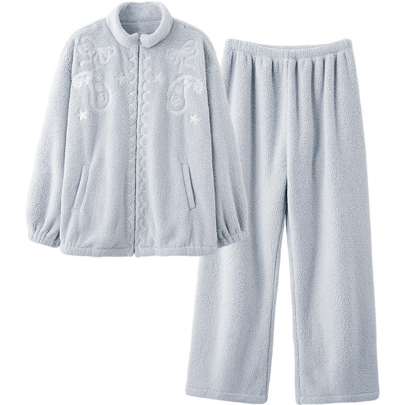 思莉太太可外穿摇粒绒女士家居服