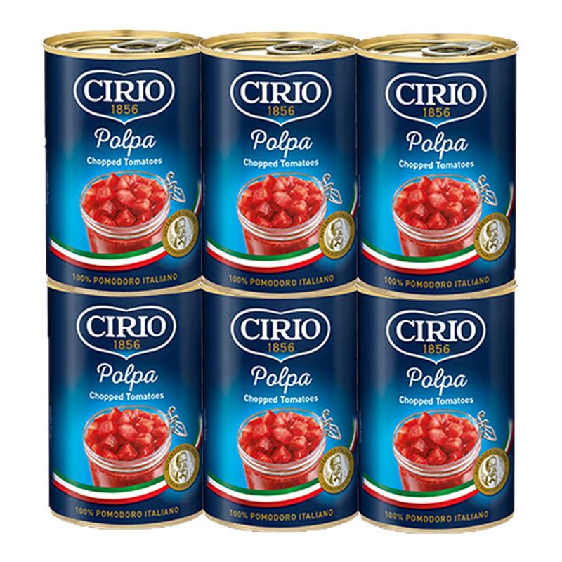 cirio茄意欧进口碎番茄罐头6罐