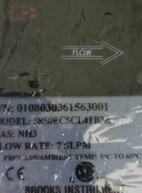 议价BROOKS流量计0108030361563001 5850EC5CL41B2A NH3 7SLPM 5850E