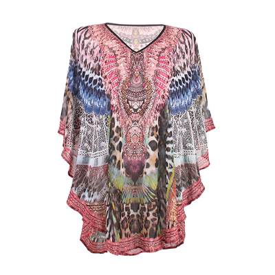 凯迪龙海边度假性感泳衣披纱罩衫