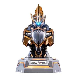 模寿湖中骑士鎏金版胸像充电中心氮化镓65W快充手办模型机甲摆件