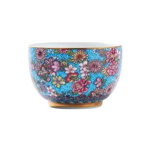 景德镇陶瓷扒花主人杯万花茶杯高端精致女士个人喝茶专用伴手礼