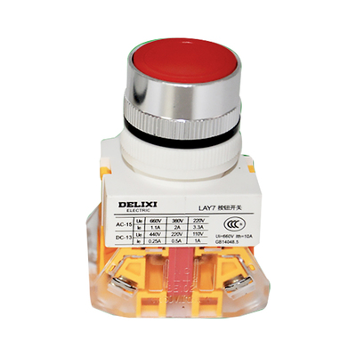 德力西LAY7按钮自复位