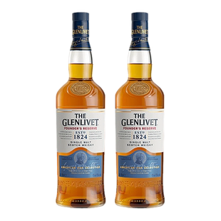 格兰威特The Glenlivet单一麦芽威士忌700ml*2双支装创始人12年