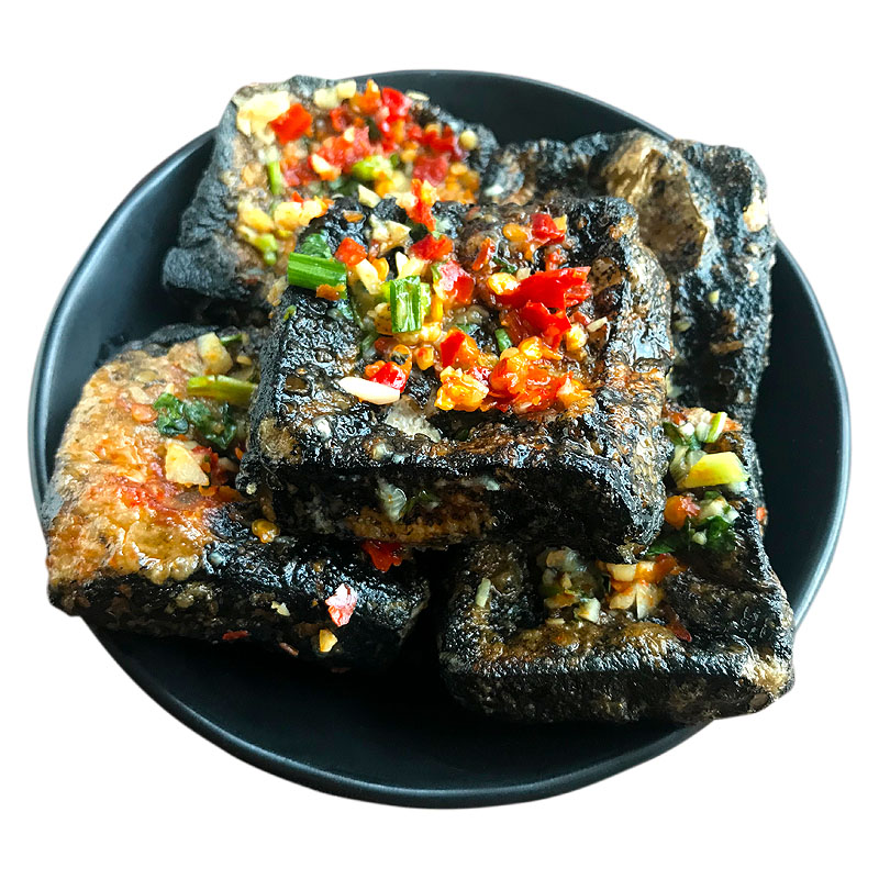 老长沙臭豆腐12片料汁湖南特色菜