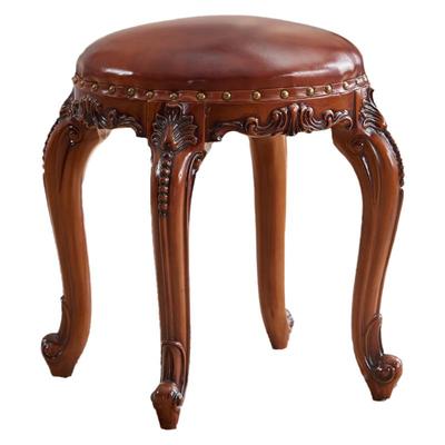 欧式实木梳妆凳梳妆台方凳化妆凳