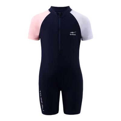 erke儿童连体高弹舒适游泳衣显瘦