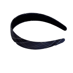 美式复古学院风经典格纹发箍甜美少女爱心圆片头箍日常外出发卡子