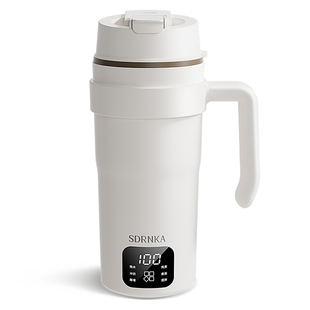 日本SDRNKA便携式烧水杯旅行电热水壶保温热水杯全自动搅拌咖啡杯