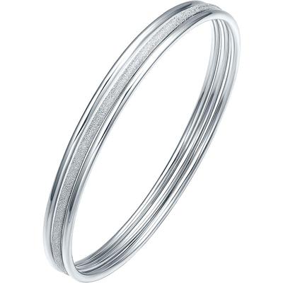 周六福三生三世铂金素圈超闪手镯