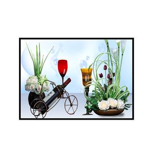 自粘墙纸贴画餐厅装饰画现代简约饭厅墙画北欧壁画厨房小清新贴纸