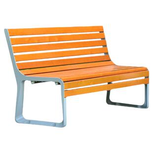 公园椅户外长椅子室外长凳庭院休闲座椅防腐实木塑木铁艺靠背排椅