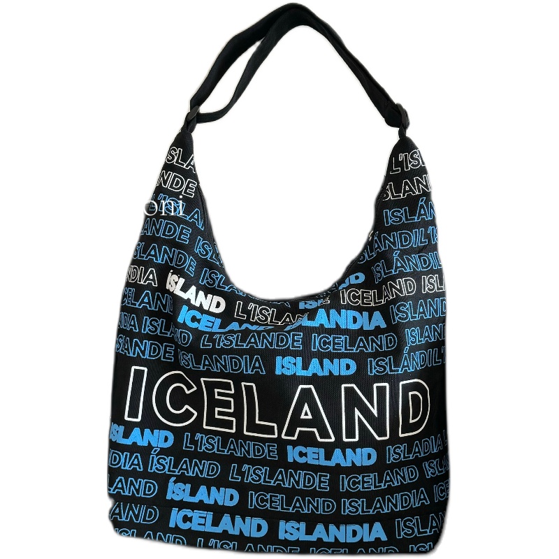mooni｜迪丽热巴同款冰岛帆布包大容量简约单肩包通勤字母包包