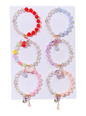 ins卡通可爱蝴蝶吊坠串珠手链