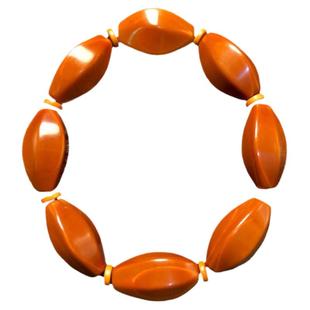 六棱橄榄核手串男款高级感精雕刻文玩男士高端手把件小籽素核素珠