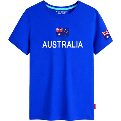 澳大利亚短袖t恤男女体育运动足球衣服澳洲半截袖Australia上衣服