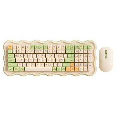 BOW 无线键盘鼠标套装台式笔记本通用女生打字专用静音键鼠套装