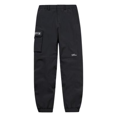 骆驼户外软壳裤男款春秋防风防水登山裤加绒防寒冲锋软壳裤女