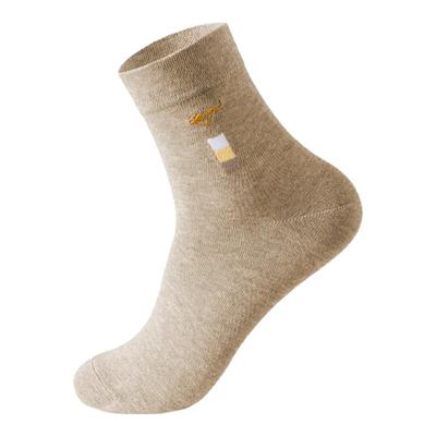 七匹狼天然纯棉抗菌防脚臭袜子男