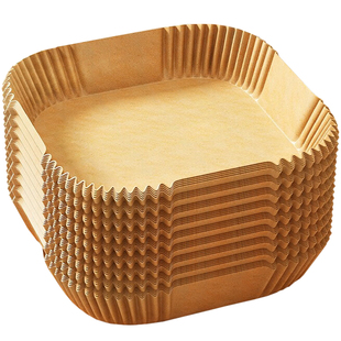 空气炸锅专用纸托垫烤肉纸圆形烤箱烘焙硅油纸家用一次性防粘免洗