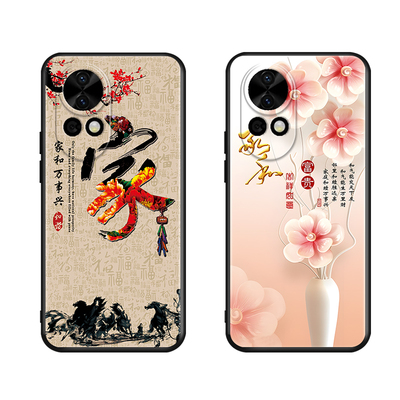 luckrider适用于华为NOVA12网红男女BLK-AL00镜头全包手机壳华为nova12新款防摔磨砂blk-al00新款中国风华为n