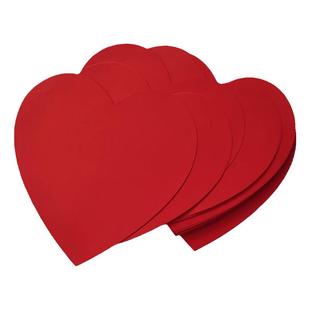 15cm10厘米大红色心形彩色卡纸婚各种形状喜事爱心中国红色星星