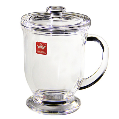 水杯水晶玻璃子茶杯带把手柄家用