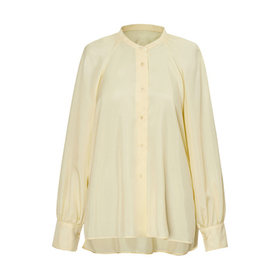 LESS春秋桑蚕真丝优雅长袖衬衫