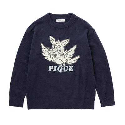 gelatopique艺术半边绒套头衫