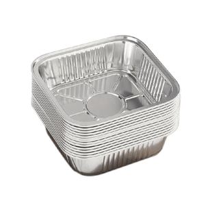 空气炸锅专用纸锡纸盘方形锡纸盒烤箱锡纸家用烤盘铝箔纸锡纸碗
