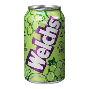 24瓶 韩国进口Welchs威尔仕罐装碳酸汽泡水果汁饮料整箱批355ml