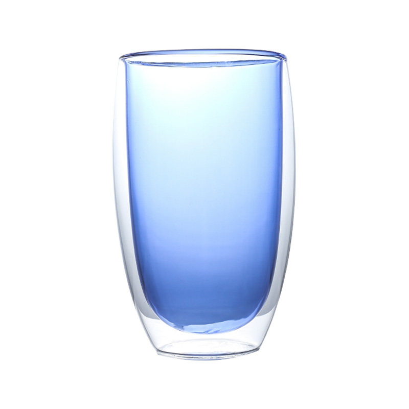 双层防烫家用透明喝水玻璃杯