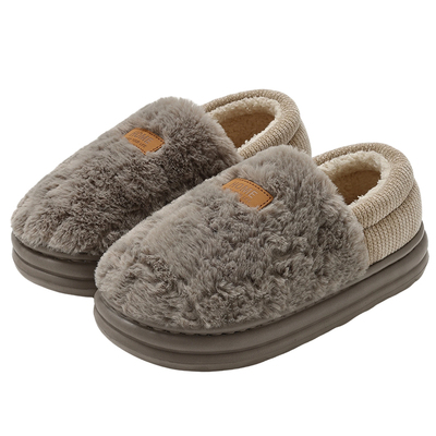 红豆棉拖鞋男士包跟冬季新款