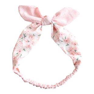 韩版女童清新公主头饰女宝宝可爱甜美发饰儿童蝴蝶结发带亲子发箍