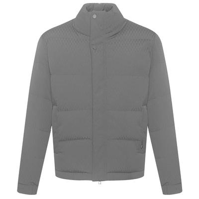 利郎官方肌理提花短款立领羽绒服