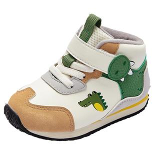 巴拉巴拉童鞋稳步鞋儿童慢跑鞋秋冬男童加绒保暖舒适潮鞋子阿甘鞋