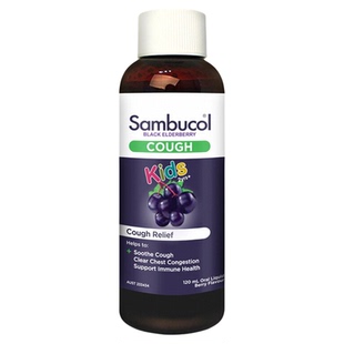 澳洲Sambucol黑接骨木儿童保健品营养口服液小绿叶平咳糖浆3瓶装