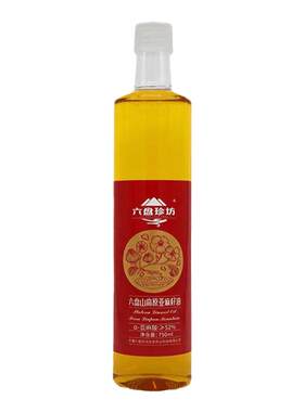 六盘珍坊亚麻籽油一级冷榨750ML凉拌炒菜烹饪食用油授权发货