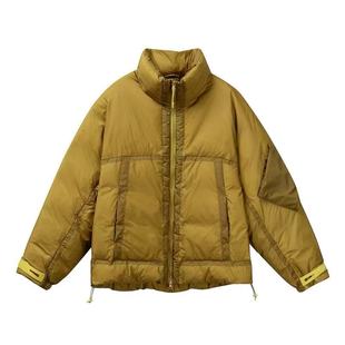 大码户外多巴胺亮色系白鸭绒立领羽绒服男女冬季加厚保暖面包服潮