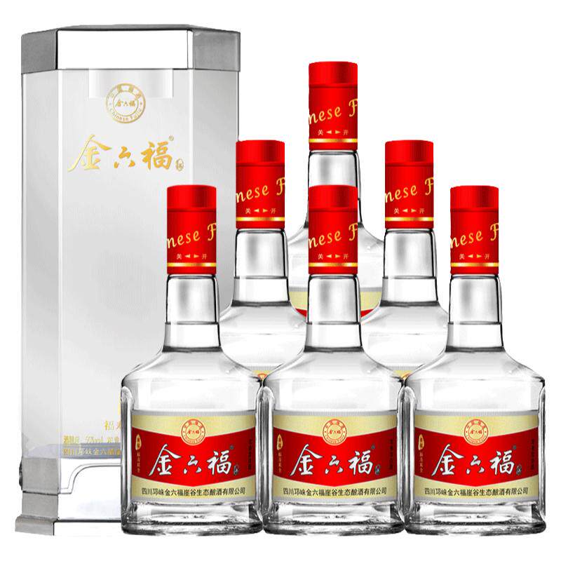金六福酒福善50.8度整箱6瓶