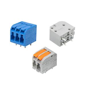 5.0mm大功率快接弹簧按压式PCB接线端子直针2 3 4 5  12P特斯拉款
