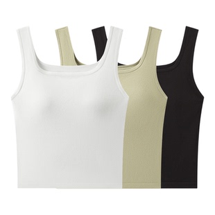 森马内衣女春季纯色吊带背心可内搭可外穿修身打底上衣带胸垫美背