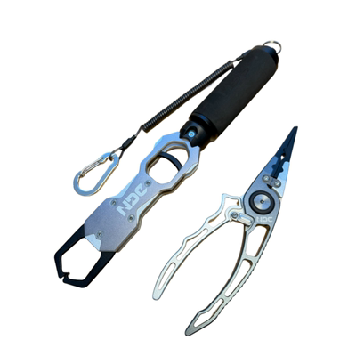 2025新款巨物控鱼器路亚钳二合一套装 带称重卸力钨钢刀片剪PE线