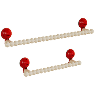 诺室吸盘卫生间毛巾架免打孔浴室毛巾杆置物架厕所洗手间收纳挂杆