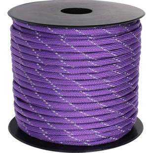 100米七芯反光伞绳夜间发光手环包带4mm编织线diy天幕帐篷绳