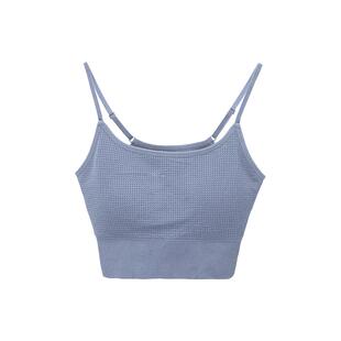 ubras运动内衣女四季透气带胸垫瑜伽背心外穿一体织吊带美背上衣
