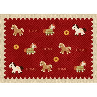 马年入户门地垫2026新款家用防滑门垫玄关门口耐脏脚垫子进门地毯