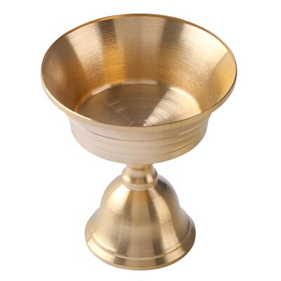 加厚佛前供灯高脚固体两用蜡烛台