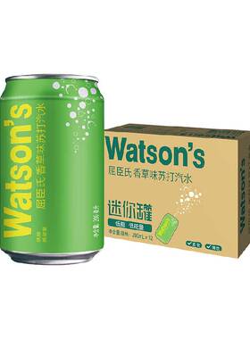 屈臣氏苏打水香草味200ml*12罐